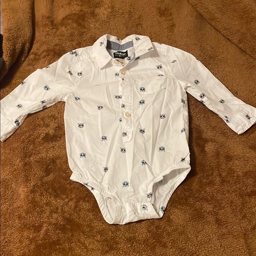White Long-Sleeve Baby Bodysuit